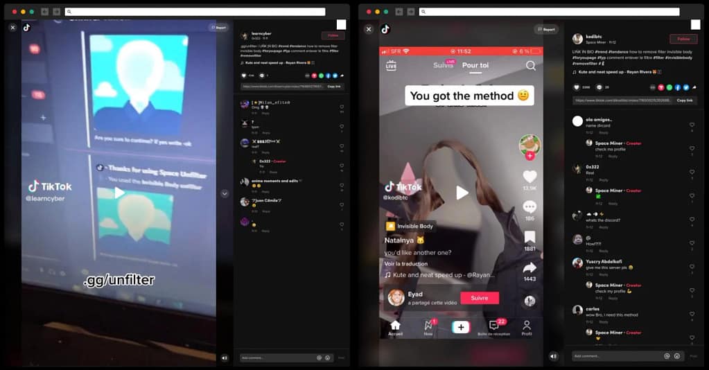 Information security researchers revealed that hackers are currently trying to exploit one of TikTok's challenges, the Invisible Challenge, to install malware on thousands of devices and steal passwords, Discord accounts, and possibly cryptocurrency wallets.