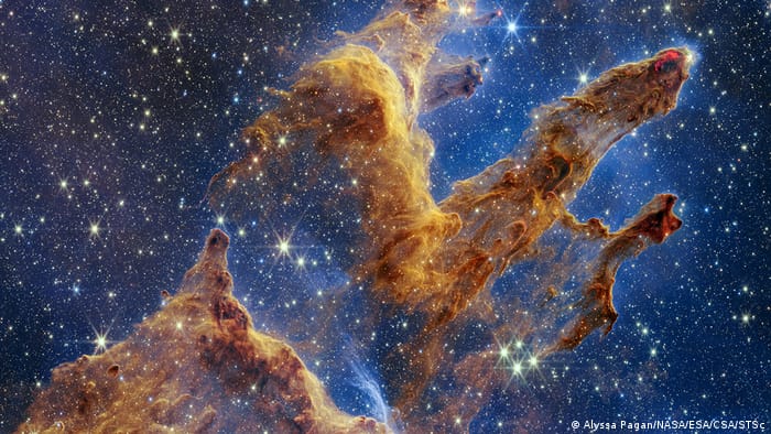 The name "Pillars of Creation" derives from the fact that they show the process of star formation