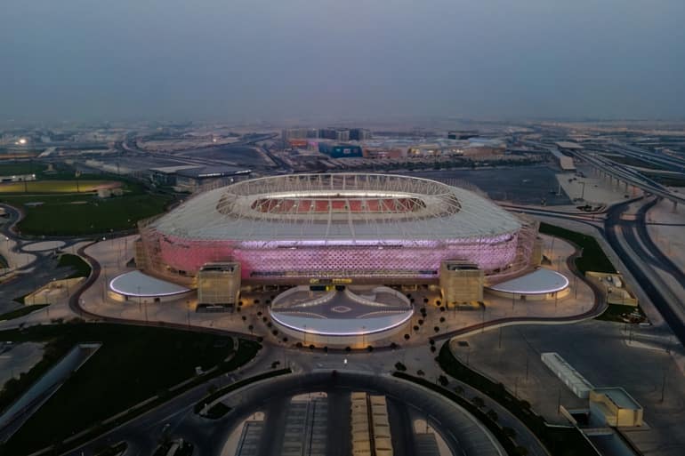 Ahmed bin Ali Stadium in Umm Al-Afai area, one of the 2022 World Cup smart stadiums