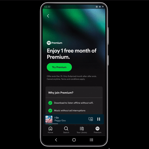 Google Play will open Spotify in-app payment