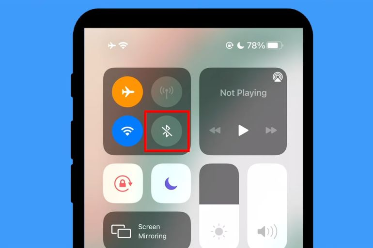 You can make sure there are no bluetooth devices connected or simply turn off bluetooth and turn it back on again