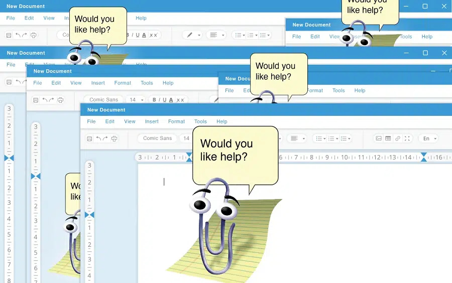 The news of the integration of the ChatGPT bot into Word reminded the previous technology generation of the assistant (Clippy) – launched by Bill Gates in 1997 – which was a smart user interface compatible with Microsoft Office in the form of an interactive animated icon in the form of a paper clip that helped users, and it was included in Microsoft Office in 1997 and continued until the release of Office 2001.

